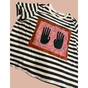 Upcycled XXL Striped T-Shirt